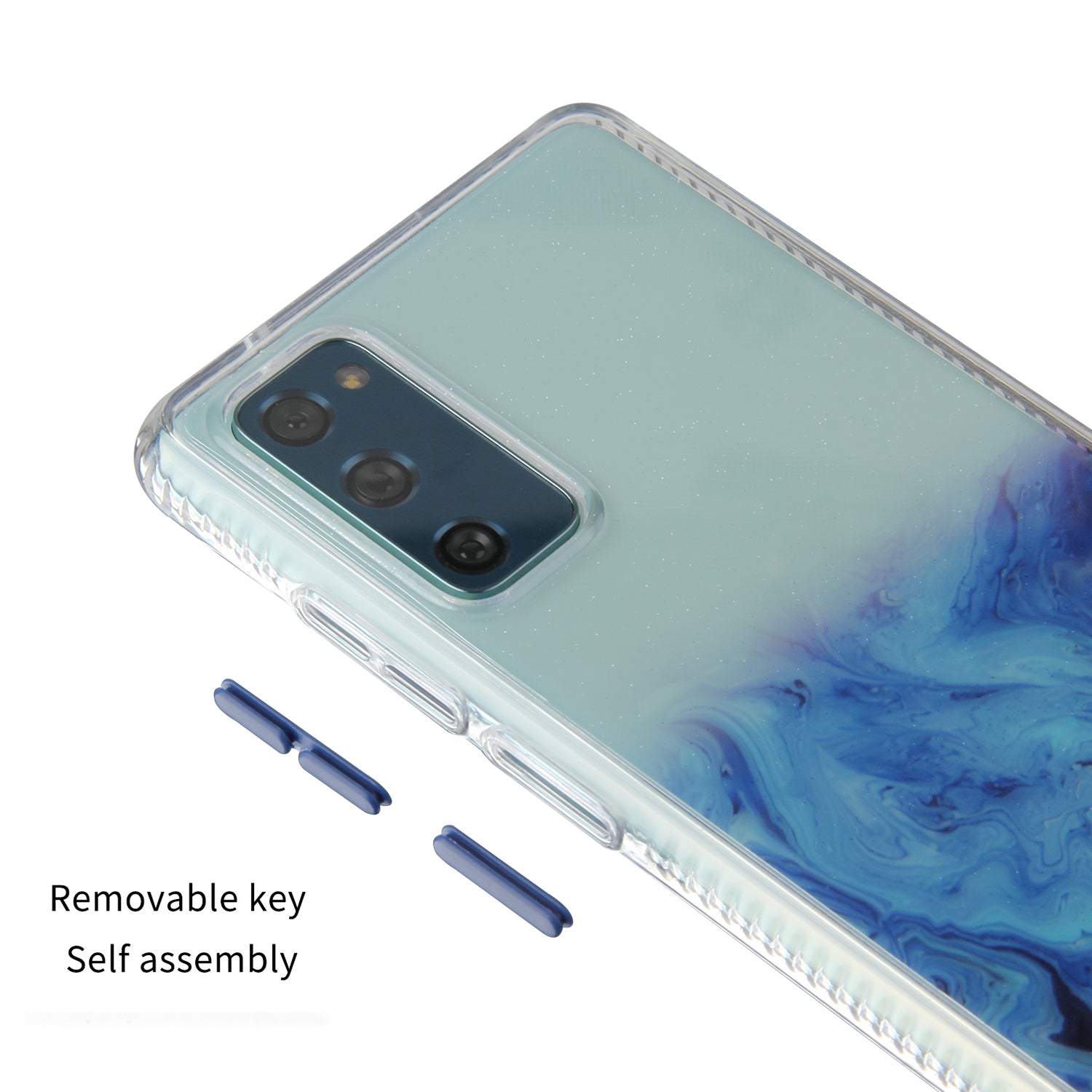 TPU + Acylic Marble Pattern Printing Phone Cover Case for Samsung Galaxy S20 FE/S20 Fan Edition/S20 FE 5G/S20 Fan Edition 5G/S20 Lite - Sky Blue TPU + Acylic Marble Pattern Printing Phone Cover Case for Samsung Galaxy S20 FE/S20 Fan Edition/S20 FE 5G/S20 Fan Edition 5G/S20 Lite - Sky Blue